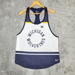 The Nike Tee Tank Top Womens XL Athletic Cut Michigan Wolverines Racerback